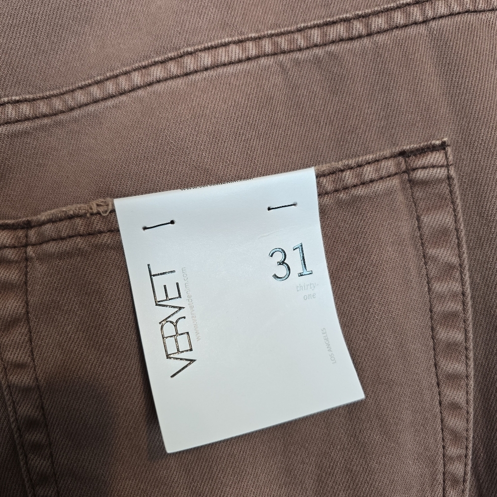 Vervet Leslie Super High Rise 90s Vintage Crop Flare Jeans 31 - Picture 7 of 13